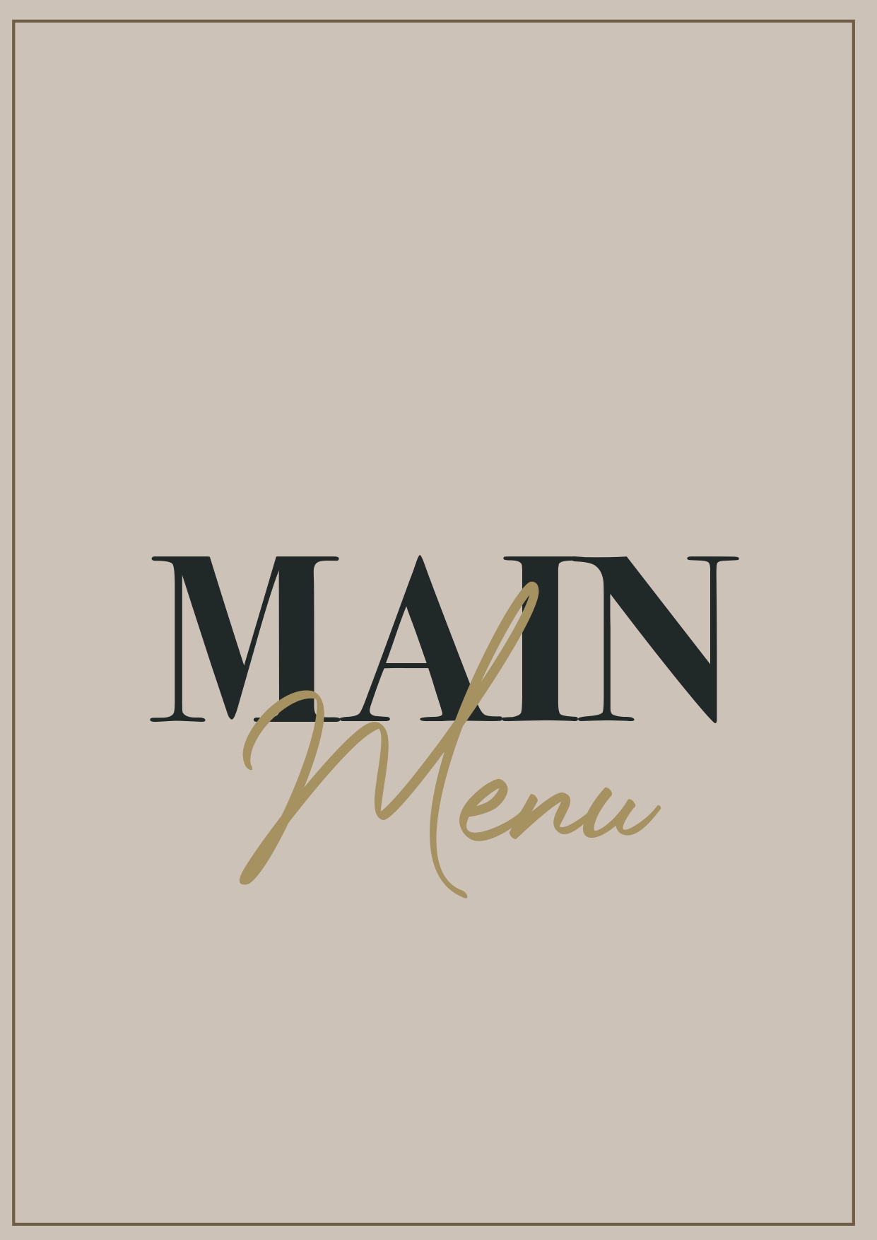 Main Menu